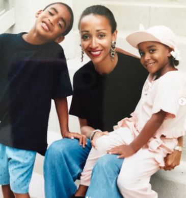 Throwback picture of Lynn Kendall with her children Zeke Thomas and Lauren Thomas